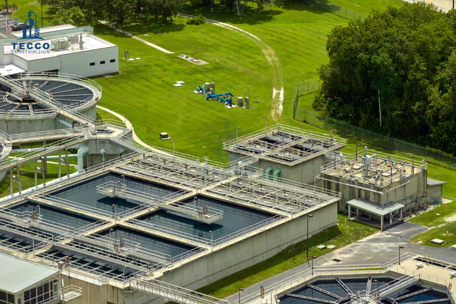 hệ thống cáp thoát nước trong nhà xưởng