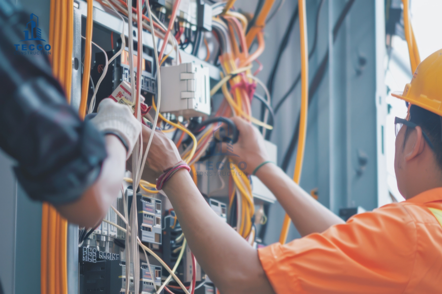 thi công điện nước